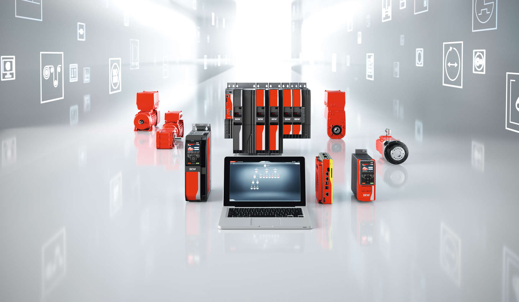 Les composants du système d'automatisation modulaire MOVI-C® forment la solution complète pour toutes les tâches d'automatisation